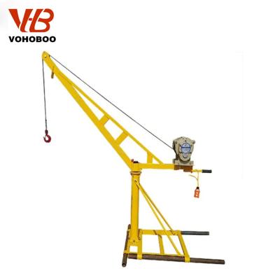 China Other High Quality Outdoor Lifting Portable Crane Factory Direct Small Mini Crane for sale