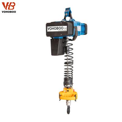 China Construction used all kinds of hoists single phase European type electric chain hoist with hook hand trolley electric trolley for sale