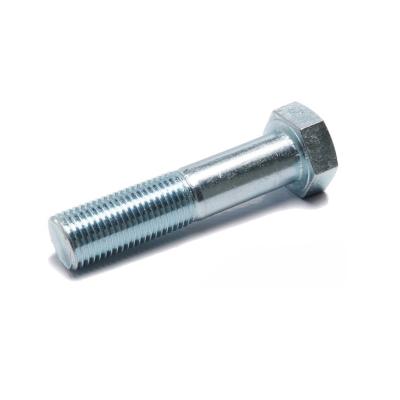 China Automotive Blue White Galvanized Half Threaded Hex Head Bolts Flat DIN931 for sale