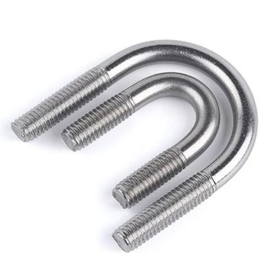 China Machine Fasteners Stainless Steel U Shape Bolts DIN3570 M8 M10 M12 Steel Strap For Tubes Of Nomial Diameter 20 To 500 for sale