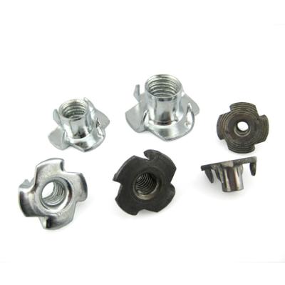 China General Industry DIN 1624 Carbon Steel / Stainless Steel Four Claw Nut Tee Nuts With Pronge for sale