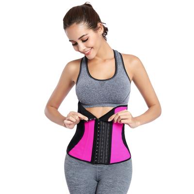 China Hot Sale Antibacterial Busted In Tummy Fashion Contrast Color Exercise Tummy Shaper Fitness Corset Waist Tender Train for sale