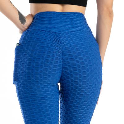 China Factory viable wholesale sports gym ladies running yoga pants pockets crack! crack! the butt fitness woman yoga causal pants for sale