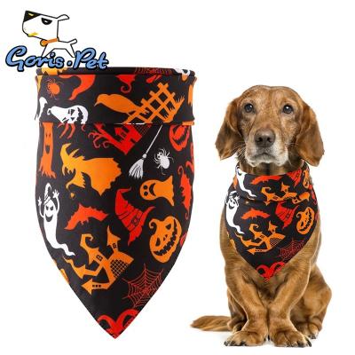 China Viable Holy Dog Bandanas Ghost Night Halloween Triangular Scarf Pet Collar Bandana for sale