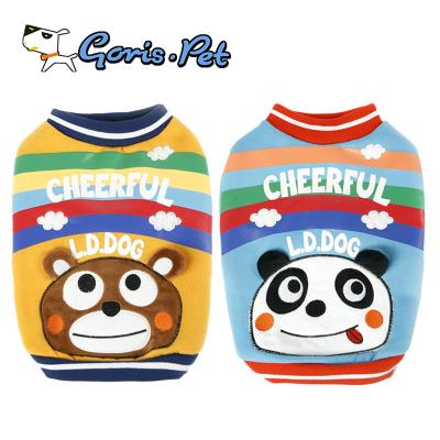 China GorisPet Viable Colorful Spring Cute Panda Bear Cotton Coats Dog Shirts for sale