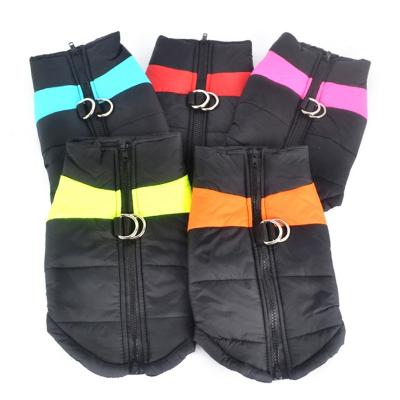 China Viable High Quality Warm Winter Dog Harness Colorful Reflective Vest for sale