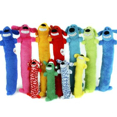 China Sustainable Pure Natural Colorful Cute Stripe Dog Loofah Chew Toy for sale