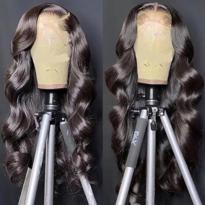 China Transparent Body Wave Body Wave Hair Wigs 13*4 Lace Front Wigs 150% Density for sale