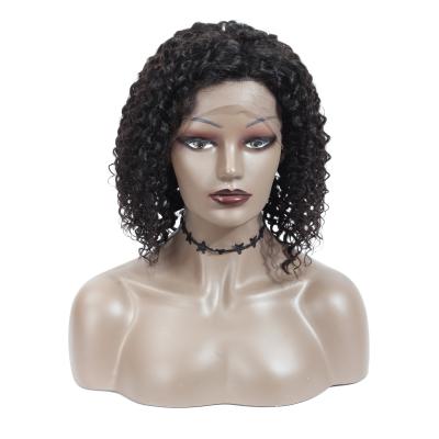 China Hot Selling Jerry Curl Wholesale Jerry Curly Lead Styles Hair Virgin Lace Frontal Wigs For Black Women for sale