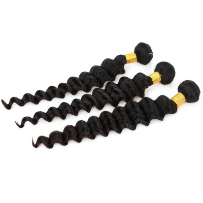 China Deep Loose Deep Type Remy Human Hair Bundles Brazilian Hair Weave Extension For Black Women for sale