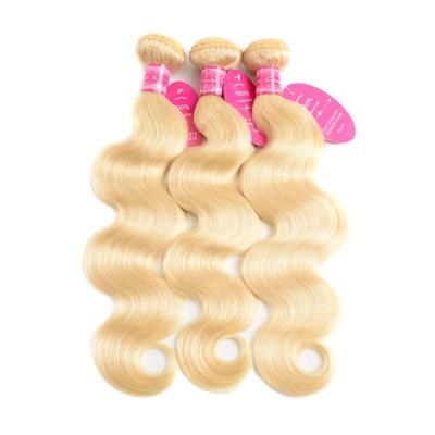 China Remy Hiar Blonde Color 2 Tone Dark Roots 613 Honey Blonde Wavy Weave 1B613 Brazilian Ombre Body Wave Hair Bundle Wholesale Body Wave Hair for sale