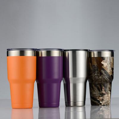 China Sustainable 30oz Double Wall Stainless Steel Custom Vacuum Insulated Tumbler Cups for sale