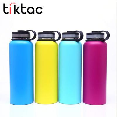 China Sustainable Bpa Loose Powder Coated Double Wall Stainless Steel Water Bottle for sale