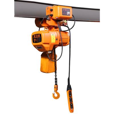 China High Quality Lifting Equipment Hoist 2ton Motor Electric Chain Hoist Construction Mobile Hoist With Trolley for sale