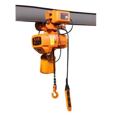 China 1T HHBB motor driven endless electric chain hoist-trolley type Grua de cadena electrica 7.1mm for sale