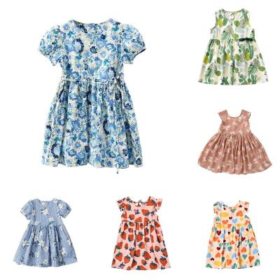 China New Arrival Anti-wrinkle Children Girl Summer Dress Wholesale Children's Clothing Wholesale Children's Style Princess Short Sleeve Dress for sale