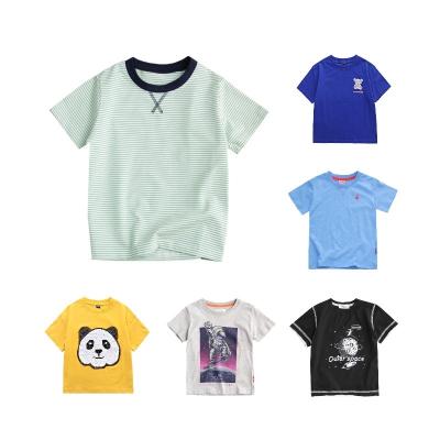 China Summer Casual Cute Kids Clothing Boys T-shirt Dinosaur Cotton Kids Boy Short Sleeve Anti-Shrink T-shirts for sale