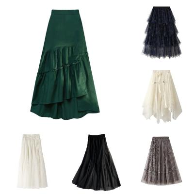 China Fashion Anti-static Bohemian New Style High Waist Floral Print Long Maxi Skirt Autumn Winter Skirt For Women for sale