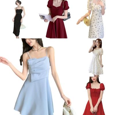 China Wholesale stock anti-static fashion clothing clothes factory discountassorted bulk clothing tops dress for sale