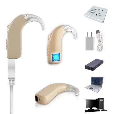 China USB Connect Rechargeable Mini Rechargeable Amplifier Hearing Aid For Deafness for sale