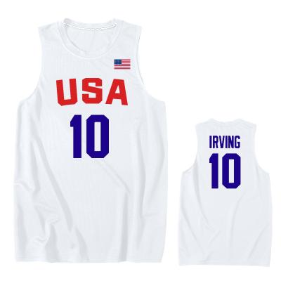 China Sets Customized Logo Printing Basketball Uniform Reversible Men's Basketball Singlet for sale