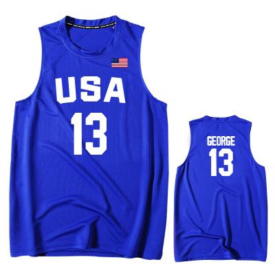 China Places High Quality Men's Basketball Mesh Breathable Uniforms Tank Top New Styles for sale