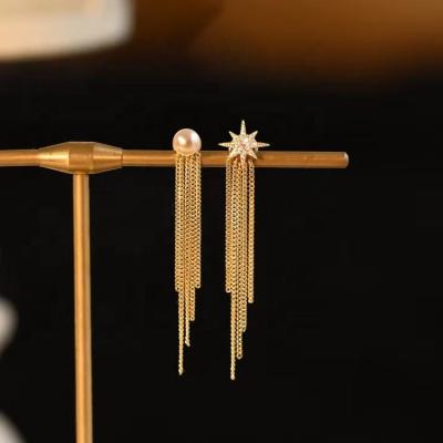 China Cute High quality 925 silver temperament personality disassembly tassels exaggerated earrings women's birthday jewelry gift wholesale for sale