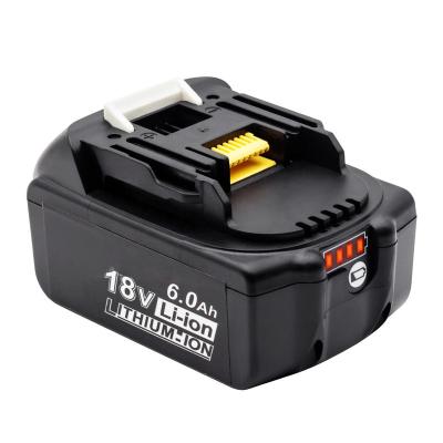 China Machine- spare lithium ion rechargeable cordless drill battery makitas 18V 6.0Ah BL1860 for sale