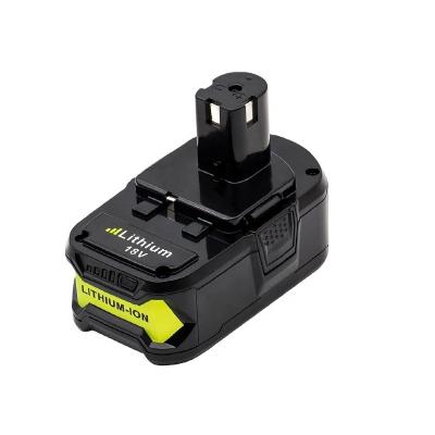 China Power tools for Ryobi P108 P107 P106 P105 rechargeable lithium ion battery18V 6.0Ah replace power tool battery for sale