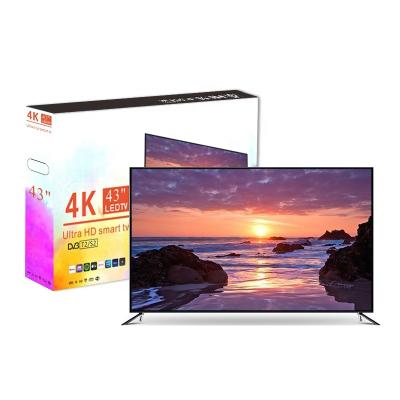 China Android WebOs Google Smart TV 43 Inch TV Price Slim TV Hotel TV 43inch LED TV 4K UHD Living Room for sale