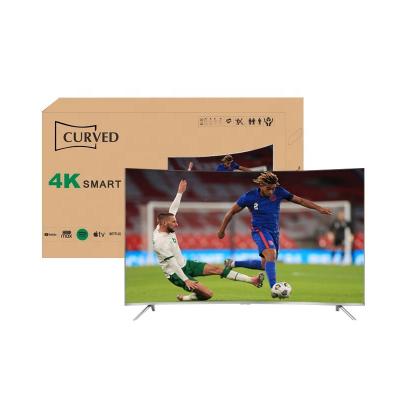 China Living Room 50inch 4K UHD LED TV Hotel World Cup Full Screen Television 50 Inch Curved Smart TV for sale