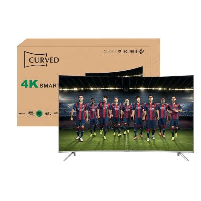 China Living Room Hotel TV Curved TV 65 Inch 4K UHD LED TV TV 65 Inch Google WebOS Android Smart TV for sale