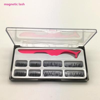 China Magnetic 3D Eyelashes 3D Sensitive False Magnetic False Eyelashes Extension 8pcs Magnetic Eyelashes With Retail for sale