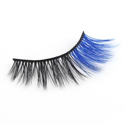 China Qingdao Top Quality Fake Feather Double Color With Eyelash Box for sale