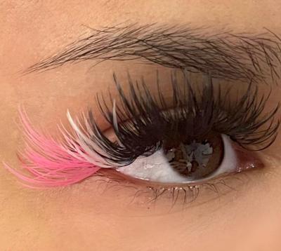 China Long natural bameier supplies NC series two toned colored eyelash for 2022 fashionable for sale