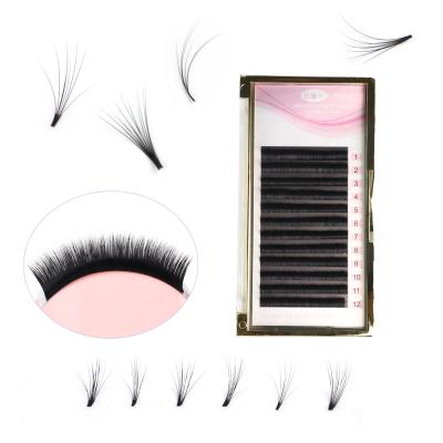 China Natural Hot Selling Long Curl 0.03 Stock C D J B 0.05 0.07 Premade Fan Pointed Base Eyelash Extensions 0.10MM for sale