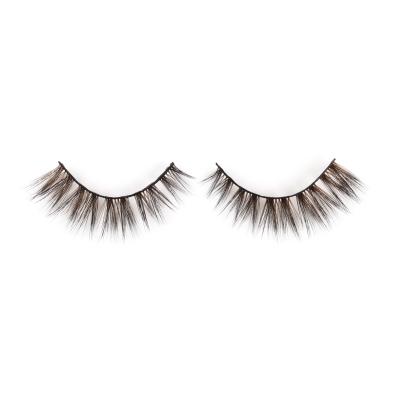 China Long 2021 newest styles natural 10 magnet lashes brown magnetic 3d eyelashes wholesale for sale