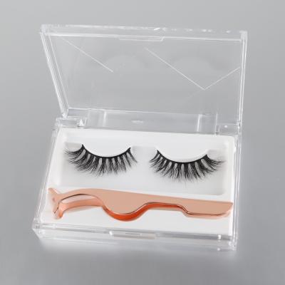 China BH80 5d False Mink Lashes Mixed Clear Strip Synthetic Eyelashes for sale