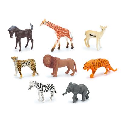 China Educative ; 2020 Interactive Popular PVC Small Highly Cost Effective Jungle Animal Toy For Kids for sale