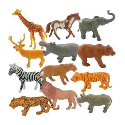 China Educative ; Factory Hot Selling Interactive PVC Wild World Highly Cost Effective Animal Toys for sale