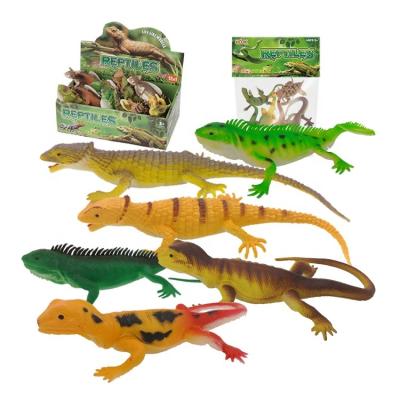 China Model Toys Simulation Reptiles PVC Lizards Toys 3D Custom Realistic Animal Amphibian Animal Model Toy for sale