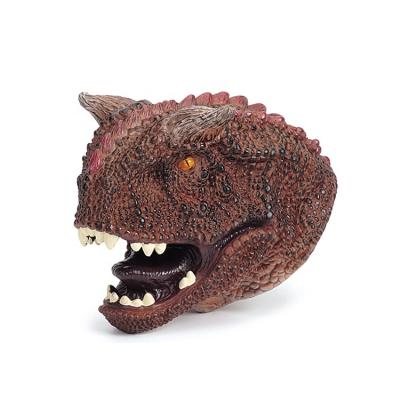 China Educative ; High Quality Interactive New Style Vinyl Dinosaur Hand Puppet Toy for sale