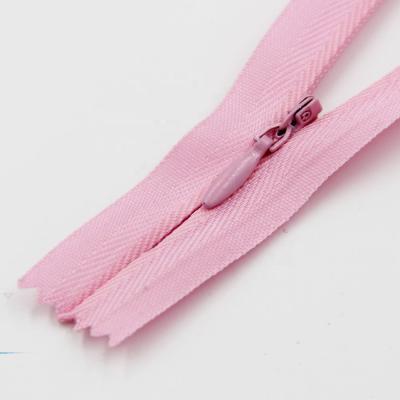 China Factory Price Wholesale Custom Invisible End-end Invisible Nylon Zipper For Dress Bags for sale