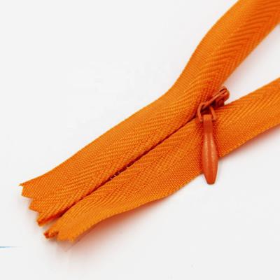 China Factory Direct 3# 2 Way Invisible End-End High Quality Nylon Plastic Invisible Zipper for sale