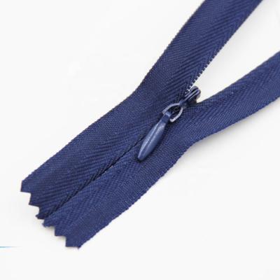 China Customized Delicate Closed Invisible Zipper Invisible Nylon Zipper For Dress Pillow for sale