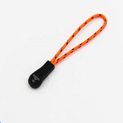 China Logo Nylon Cords Travel Rubber PVC Zipper Puller Puller White Custom Plastic Slider Nickel Free Blue Red Nylon Zipper Puller for sale