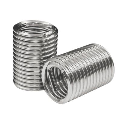 China HOT sale 304 stainless steel silver material selflock screw thread repair insert m5 durable m6 m8 m10 used for metal for sale