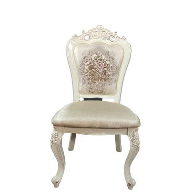 China Classic Solid Wood+Sponge+Fabric Modern Popular Dining Room Chairs Wooden Hotel Chair Dining Chair for sale