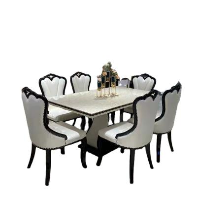 China (Size) adjustable dining table and solid wood chair for sale