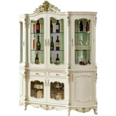 China Modern Chinese Vendor Glass Winecase Display Stand Furniture Wine Cabinet With Drawer For Living Room for sale